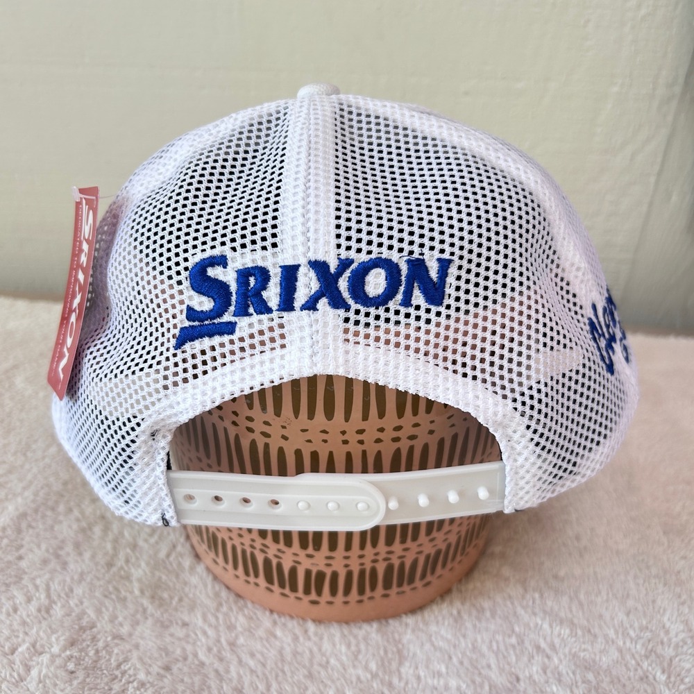 Srixon Tour Original Trucker Cap White Royal Blue Cleveland Golf Hat 11203378 - Picture 3 of 8